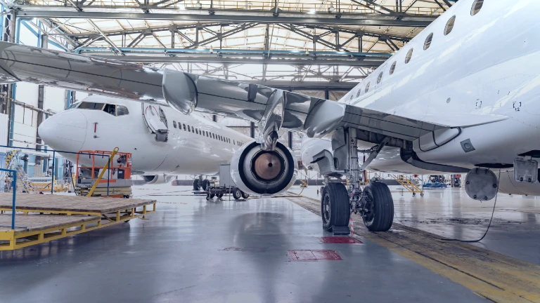 Illustration D'un Hangar D'avion